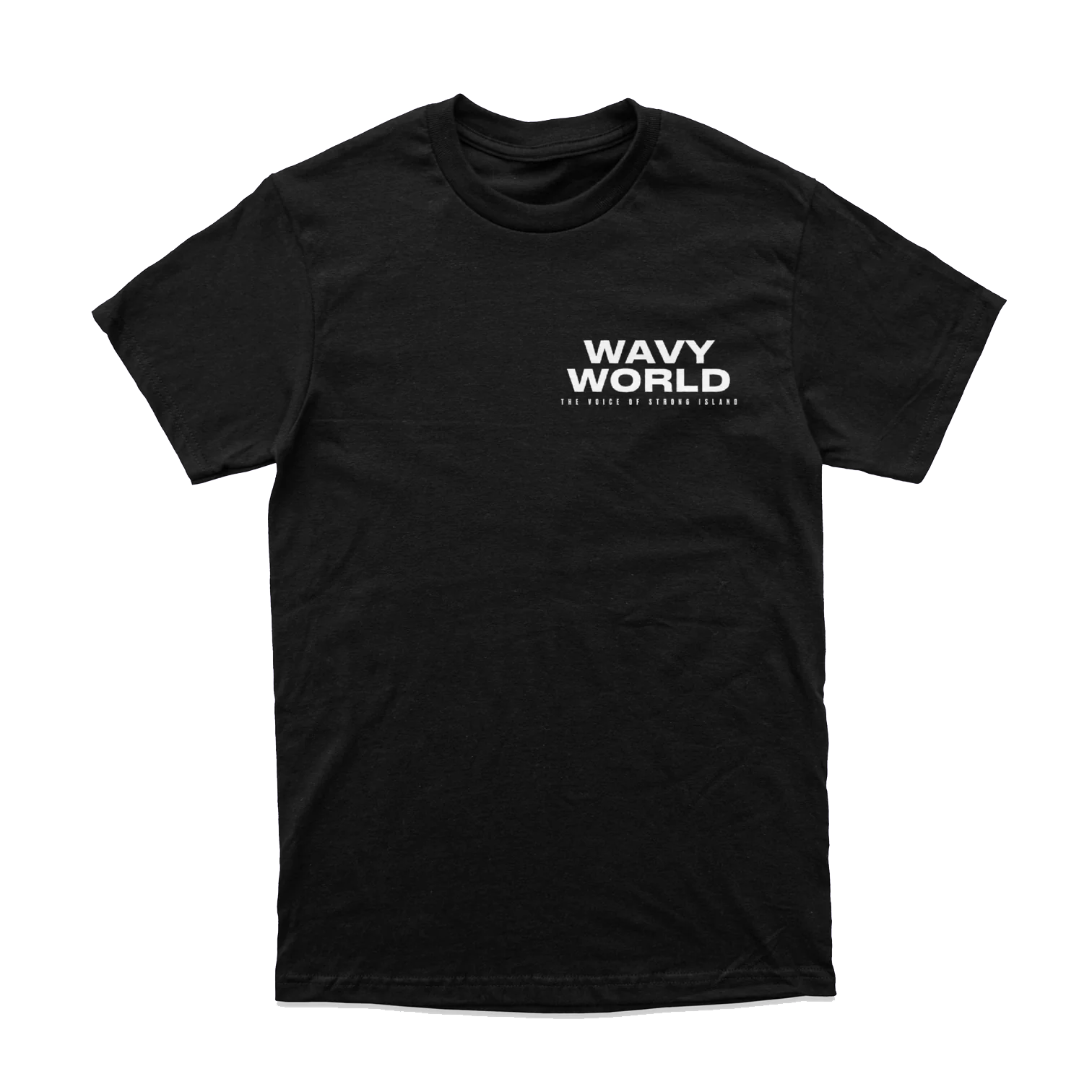 Wavy World Logo Tee – Black