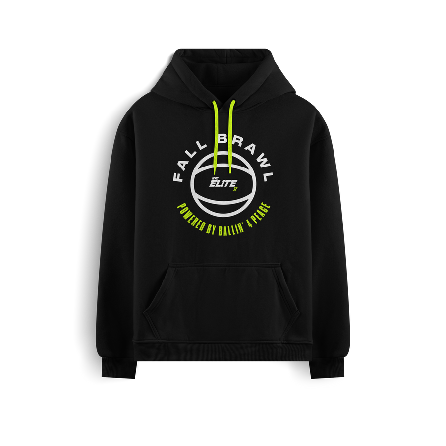 Fall Brawl 2026 Hoodie — Black / Neon Green